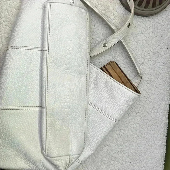 Plinio Visona White Leather Crossbody Bag - Picture 17 of 17